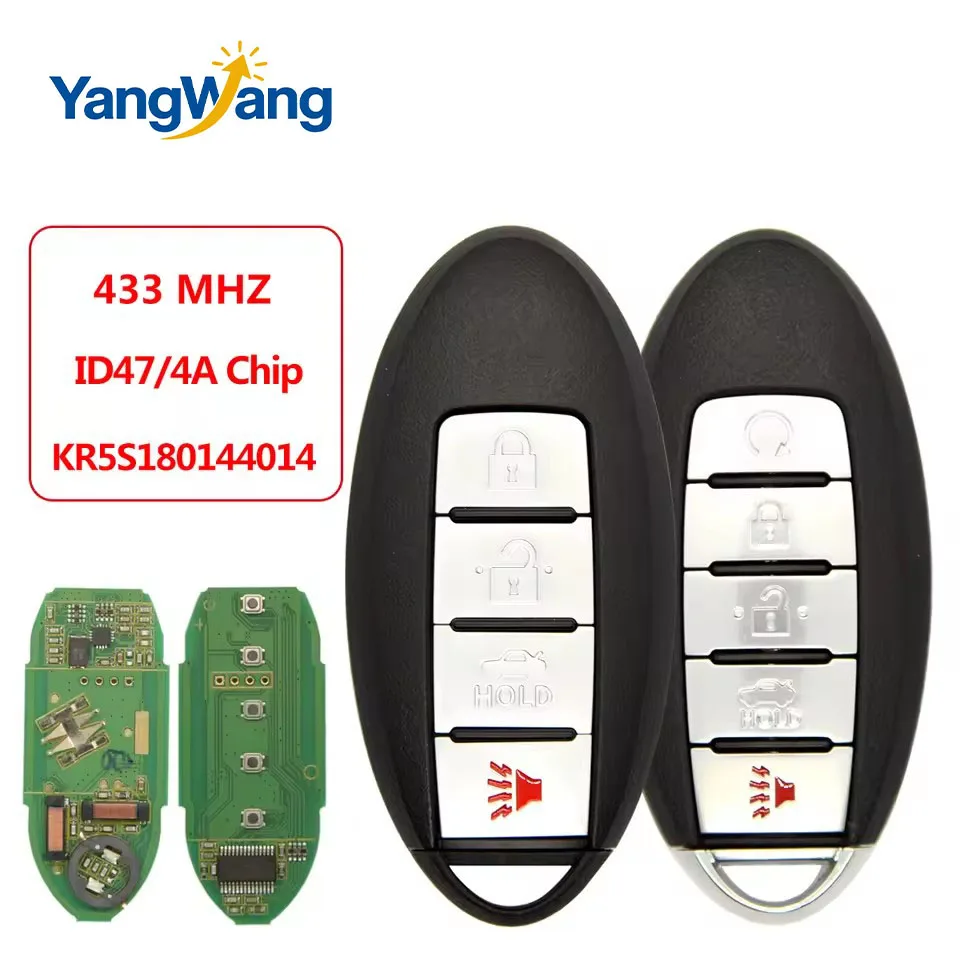 Llave de coche con Control remoto YW para Nissan Altima Maxima 2013 2014 2015 2016 FCCID:KR5S 180144014 Chip 433Mhz 4A/ID47 si
Llave de coche con Control remoto YW para Nissan Altima Maxima 2013 2014 2015 2016 FCCID:KR5S 180144014 Chip 433Mhz 4A/ID47 si