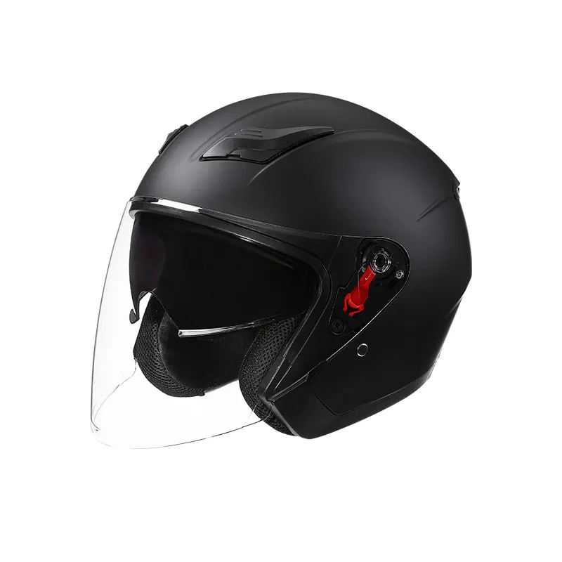 Мотоциклетный шлем с открытым лицом 3/4 — сверхлегкий материал ABS, двойная линза (внутренний дым + прозрачный), модный и дышащий
Мотоциклетный шлем с открытым лицом 3/4 — сверхлегкий материал ABS, двойная линза (внутренний дым + прозрачный), модный и дышащий