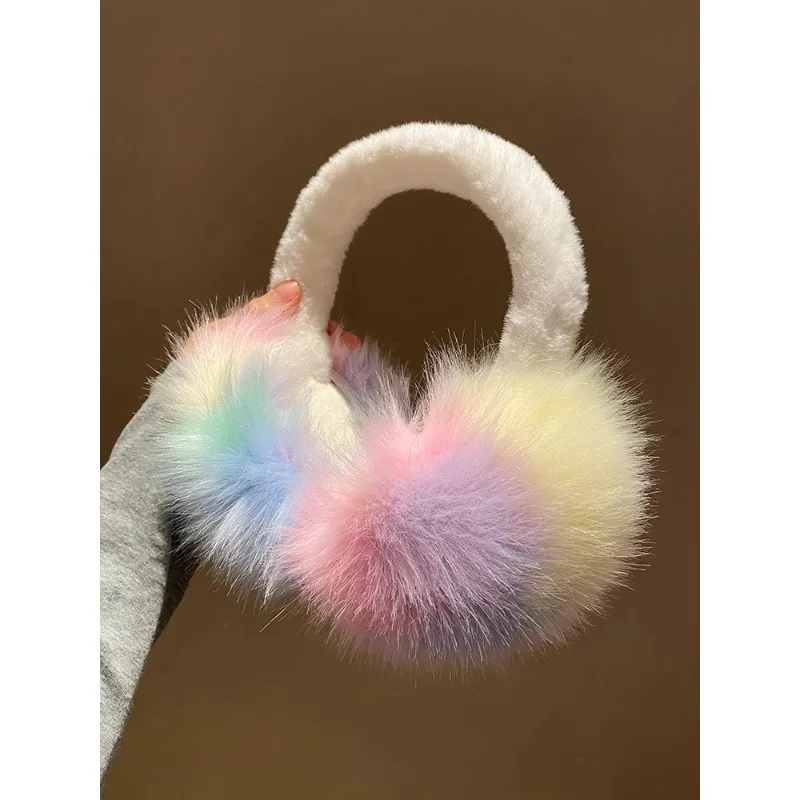 Fashion Rainbow Color Earmuffs 2025 New Popular Dopamine Style Cool Sweet Windproof Ear Cover Winter Warm Accessories
Fashion Rainbow Color Earmuffs 2025 New Popular Dopamine Style Cool Sweet Windproof Ear Cover Winter Warm Accessories