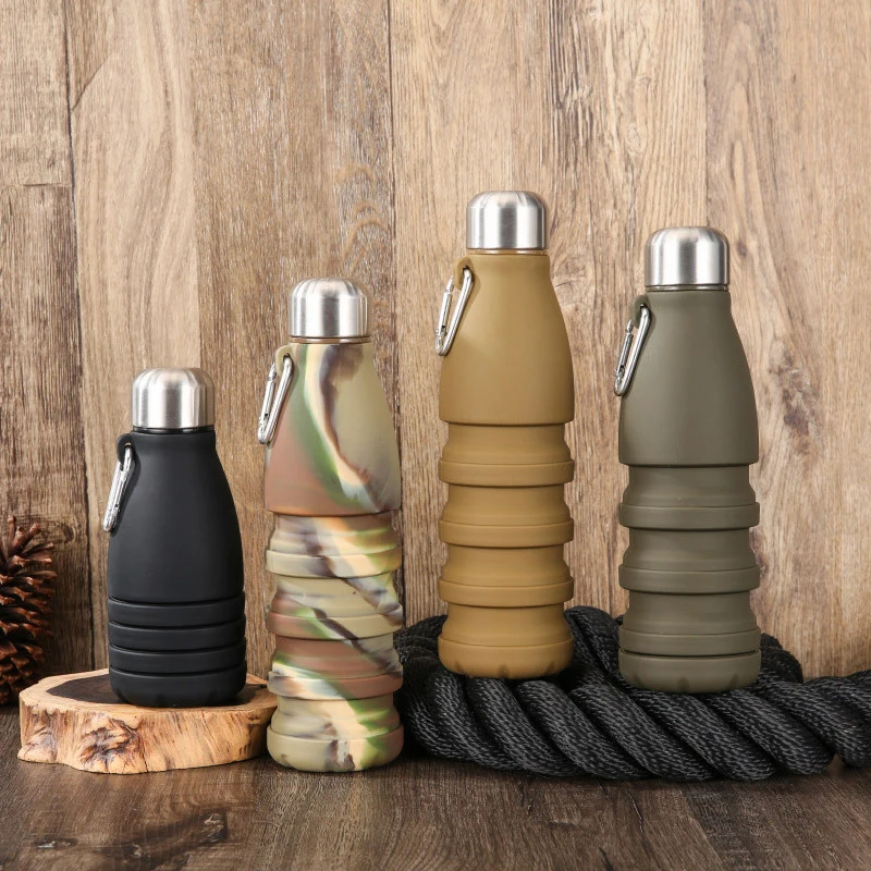 Foldable Bottle With Carabiner Leak Silicone Collapsible Water Bottles Portable Sports Cups Proof For Outdoor Travel 550ml
Foldable Bottle With Carabiner Leak Silicone Collapsible Water Bottles Portable Sports Cups Proof For Outdoor Travel 550ml