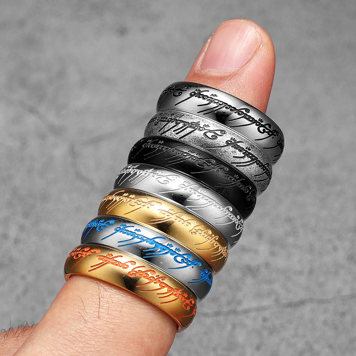 Magic Ring Fluorescence Unique Stainless Steel Men Rings Punk New In For Male Women Fashion Jewelry Creativity Gift Wholesale
Magic Ring Fluorescence Unique Stainless Steel Men Rings Punk New In For Male Women Fashion Jewelry Creativity Gift Wholesale
