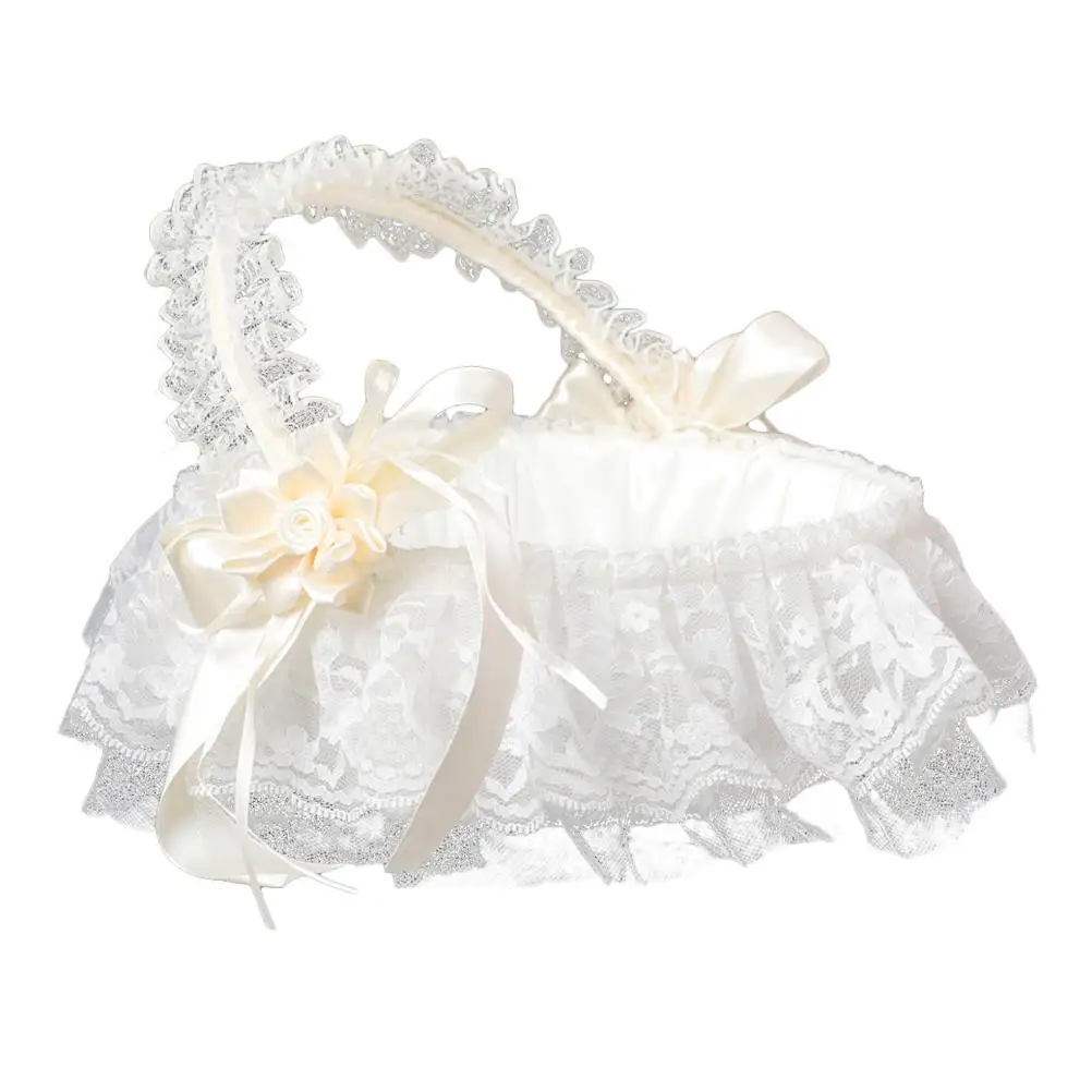 Wedding Flower Girl Baskets Sprinkle Flowers Beige Elegant Lace Modern Stylish Reliable Versatile Party Favor Storage Wedding
Wedding Flower Girl Baskets Sprinkle Flowers Beige Elegant Lace Modern Stylish Reliable Versatile Party Favor Storage Wedding