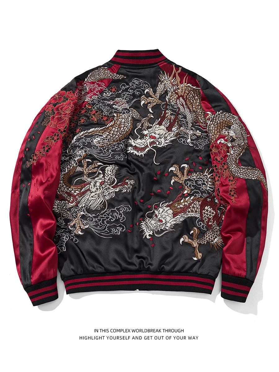 Monkeys Store 2025 Spring Youth Style Embroidered Satin Jacket Baseball Coat Men's Single-Sided Wear Standard Fit Long Sleeve
Monkeys Store 2025 Spring Youth Style Embroidered Satin Jacket Baseball Coat Men's Single-Sided Wear Standard Fit Long Sleeve