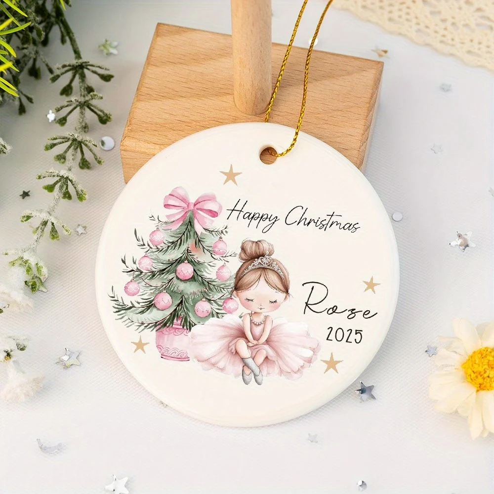 1 шт. персонализированное первое рождественское украшение 2025 года — резной подарок на память с именем и датой, круглый праздничный декор, семейные подарки
1 шт. персонализированное первое рождественское украшение 2025 года — резной подарок на память с именем и датой, круглый праздничный декор, семейные подарки