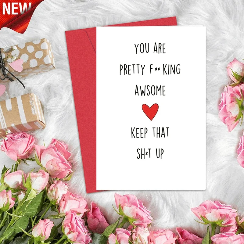 Funny Motivational Greeting Card, Awesome Encouragement Card for Friend, Keep It Up Cheer Up Card
Funny Motivational Greeting Card, Awesome Encouragement Card for Friend, Keep It Up Cheer Up Card