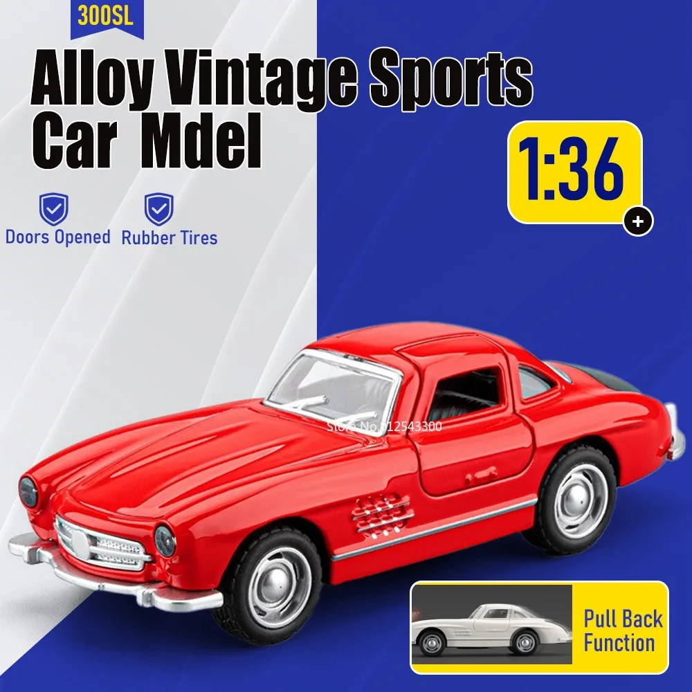 1:36 Scale 300SL M3 Beetle Car Model Toy Doors Opened Pull Back Miniature Models Alloy Diecast Rubber Tires Vehicle for Father
1:36 Scale 300SL M3 Beetle Car Model Toy Doors Opened Pull Back Miniature Models Alloy Diecast Rubber Tires Vehicle for Father