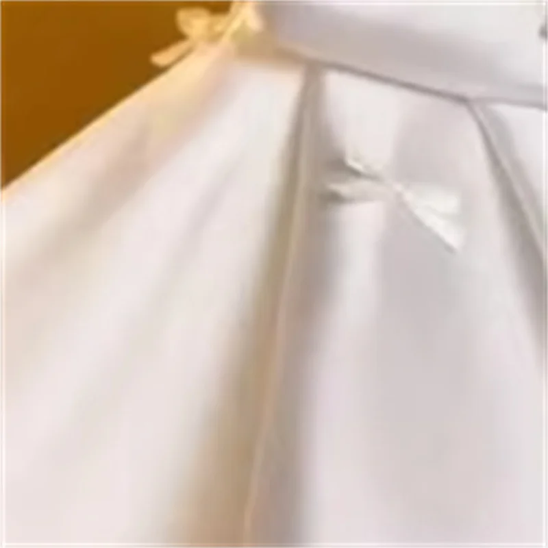 Customized White Flower Girl Dress For Wedding Bow Long Sleeve Knee Length High Waist Kids Birthday First Communion Gown
Customized White Flower Girl Dress For Wedding Bow Long Sleeve Knee Length High Waist Kids Birthday First Communion Gown