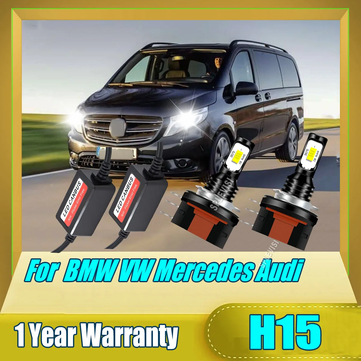 H15 715 Лампы для фар без ошибок, совместимые с BMW VW Mercedes Audi Golf GTI Sprinter Tiguan Golf VI Golf VII MK6 MK7
H15 715 Лампы для фар без ошибок, совместимые с BMW VW Mercedes Audi Golf GTI Sprinter Tiguan Golf VI Golf VII MK6 MK7