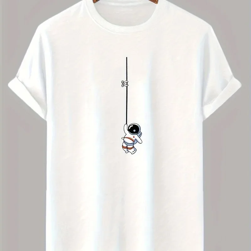 Men's Astronaut Printed Men T-shirt Summer New Casual Short Sleeved Round Neck Cotton T-shirt Fashionable Loose Couple T-shirt
Men's Astronaut Printed Men T-shirt Summer New Casual Short Sleeved Round Neck Cotton T-shirt Fashionable Loose Couple T-shirt