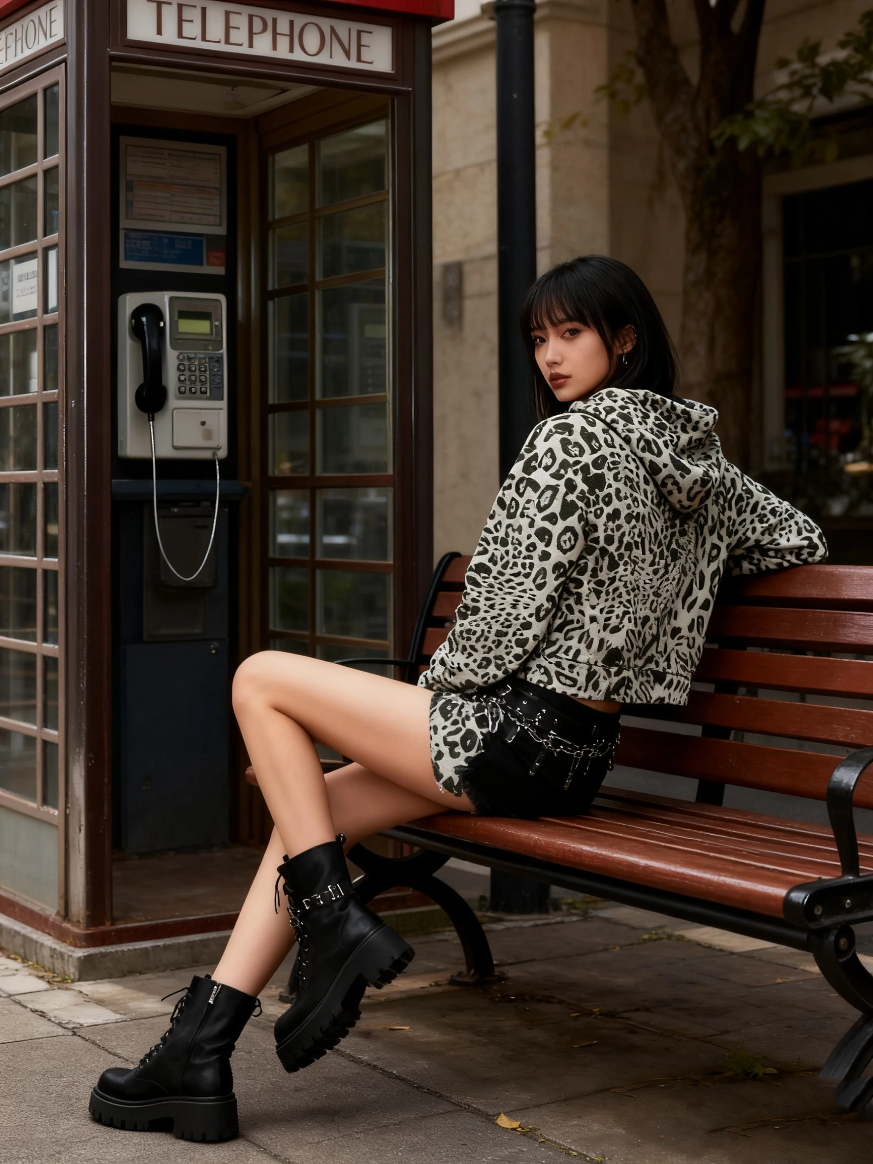 autumn/winter retro street trend jacket y2k emo American retro spicy girl leopard print gothic punk hooded sweatshirt
autumn/winter retro street trend jacket y2k emo American retro spicy girl leopard print gothic punk hooded sweatshirt