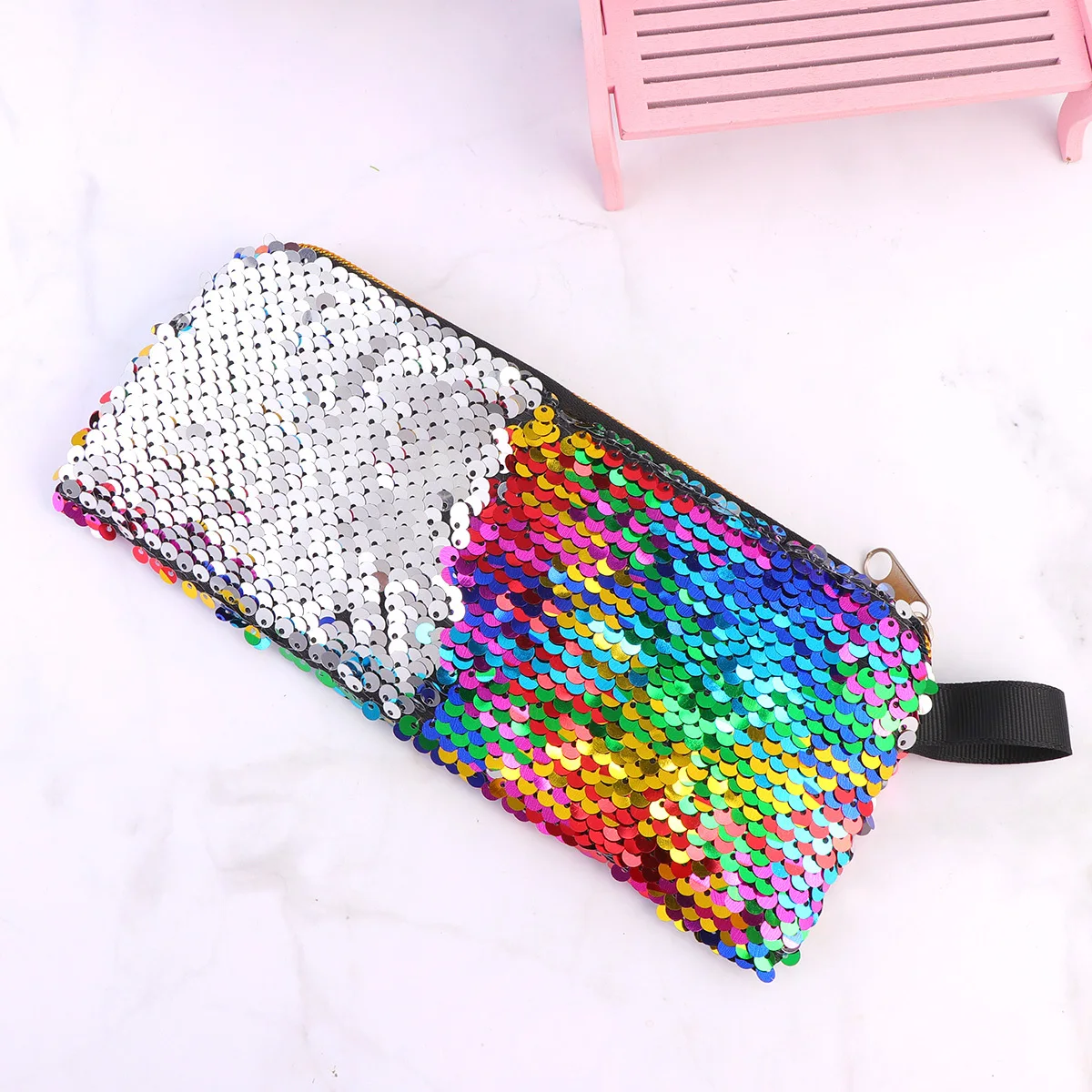 Sequins Pencil Bag Mermaid Zipper Stationery Storage Case Lightweight Portable Pen Pouch Multifunctional Cosmetics Coins
Sequins Pencil Bag Mermaid Zipper Stationery Storage Case Lightweight Portable Pen Pouch Multifunctional Cosmetics Coins