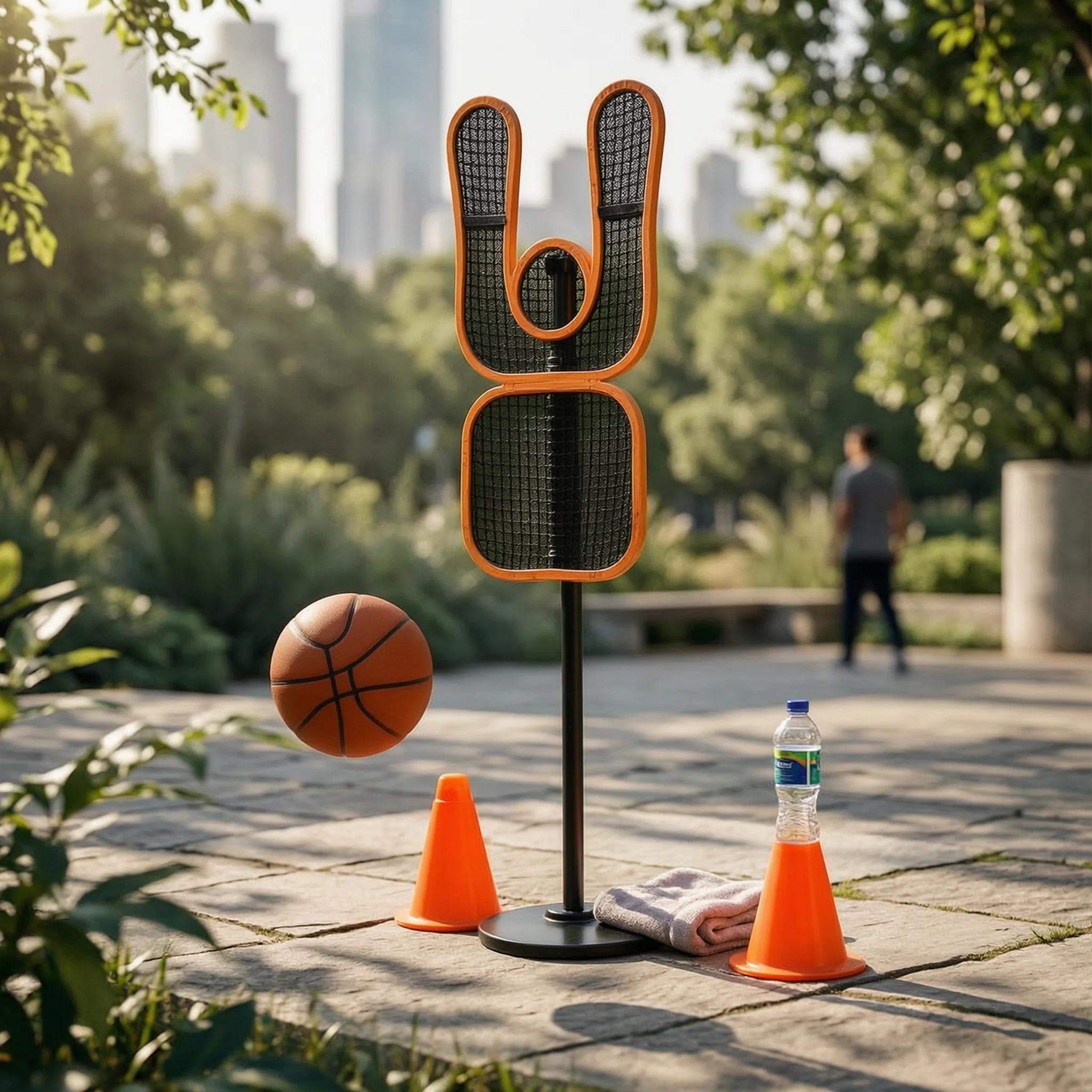 Basketball Protective Wall Mesh Surface Basketball Training Wall Sports Gear Floor Standing Round Base
Basketball Protective Wall Mesh Surface Basketball Training Wall Sports Gear Floor Standing Round Base