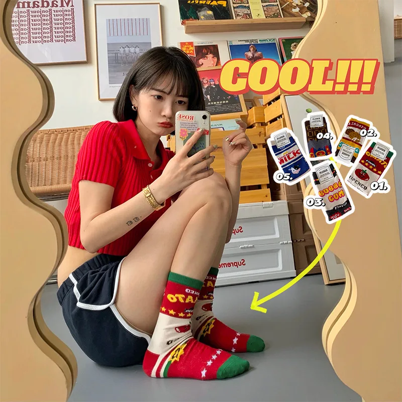 Fashion Korean Street Milk Carton Medium SOCK Japanese Short Skate Men's and Women's Long Cotton Socks
Fashion Korean Street Milk Carton Medium SOCK Japanese Short Skate Men's and Women's Long Cotton Socks