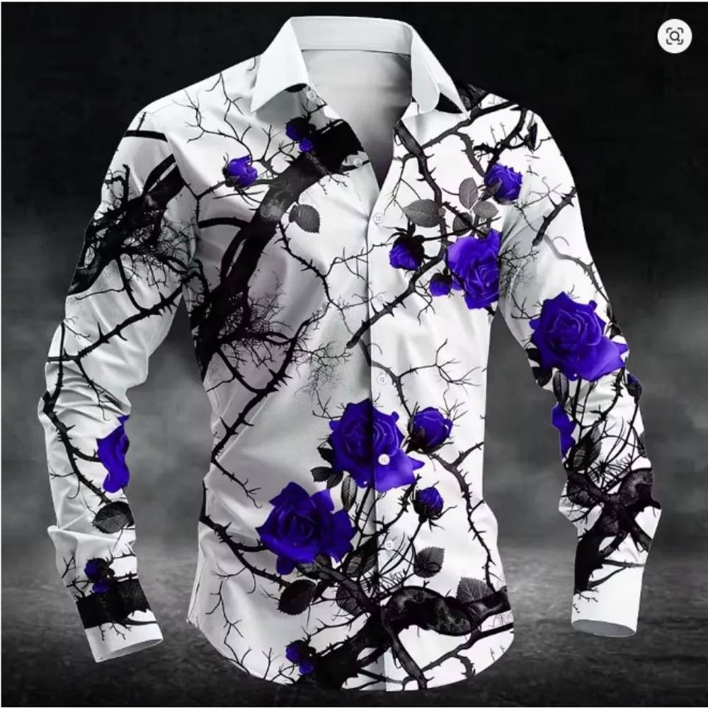 Fashion Plum Blossom Pattern 3d Print Men Long Sleeve Shirts Art Shirt Autumn Casual Single-Breasted Blouse Men's Clothing
Fashion Plum Blossom Pattern 3d Print Men Long Sleeve Shirts Art Shirt Autumn Casual Single-Breasted Blouse Men's Clothing
