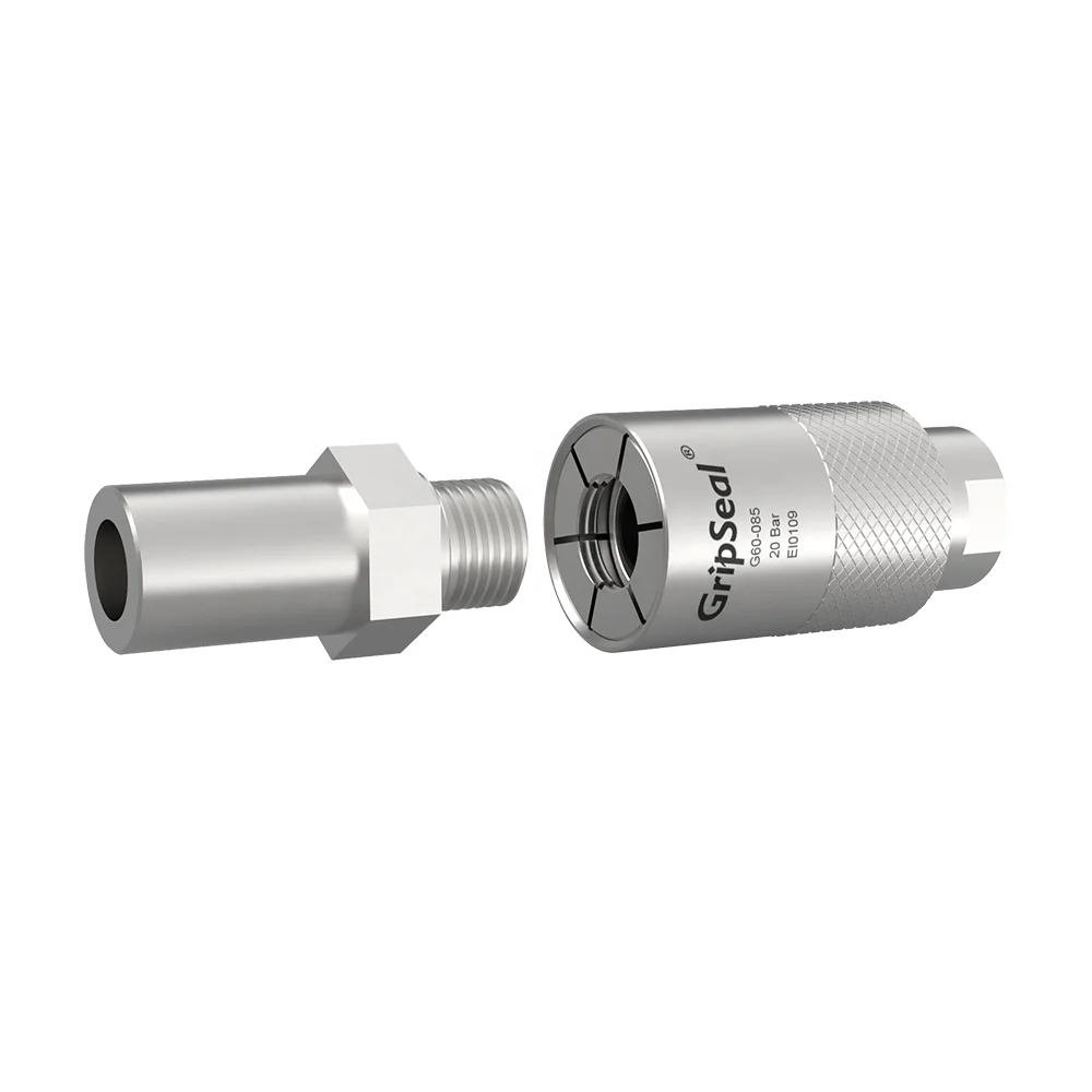 GripSeal G60-085 Hydraulic Tools Quick Connector for Safe Fast Repeatable Connection External G/R Threads for Water Heater Leak
GripSeal G60-085 Hydraulic Tools Quick Connector for Safe Fast Repeatable Connection External G/R Threads for Water Heater Leak