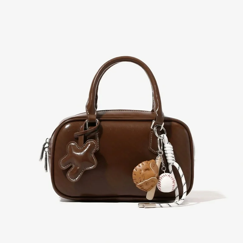 Unique design bowling bag for women2026New Autumn/Winter Vintage Handbag, Shoulder and Crossbody Boston Bag
Unique design bowling bag for women2026New Autumn/Winter Vintage Handbag, Shoulder and Crossbody Boston Bag