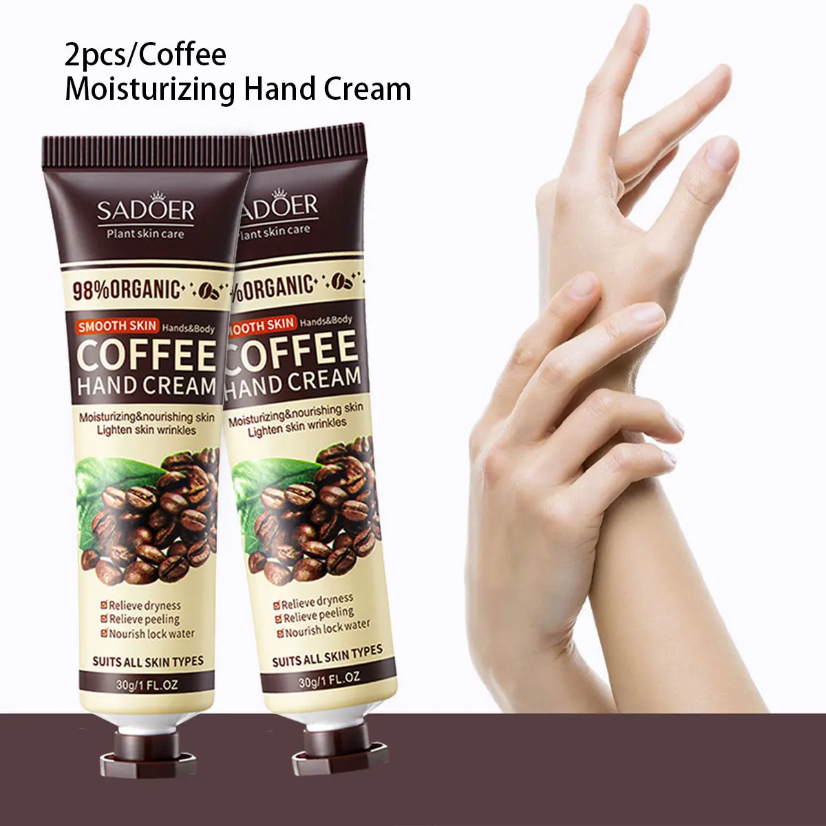 2 шт./кофейный увлажняющий крем для рук, увлажняющий крем для рук для сухих осенних и зимних сезонов, рождественский подарок,
2 шт./кофейный увлажняющий крем для рук, увлажняющий крем для рук для сухих осенних и зимних сезонов, рождественский подарок,
