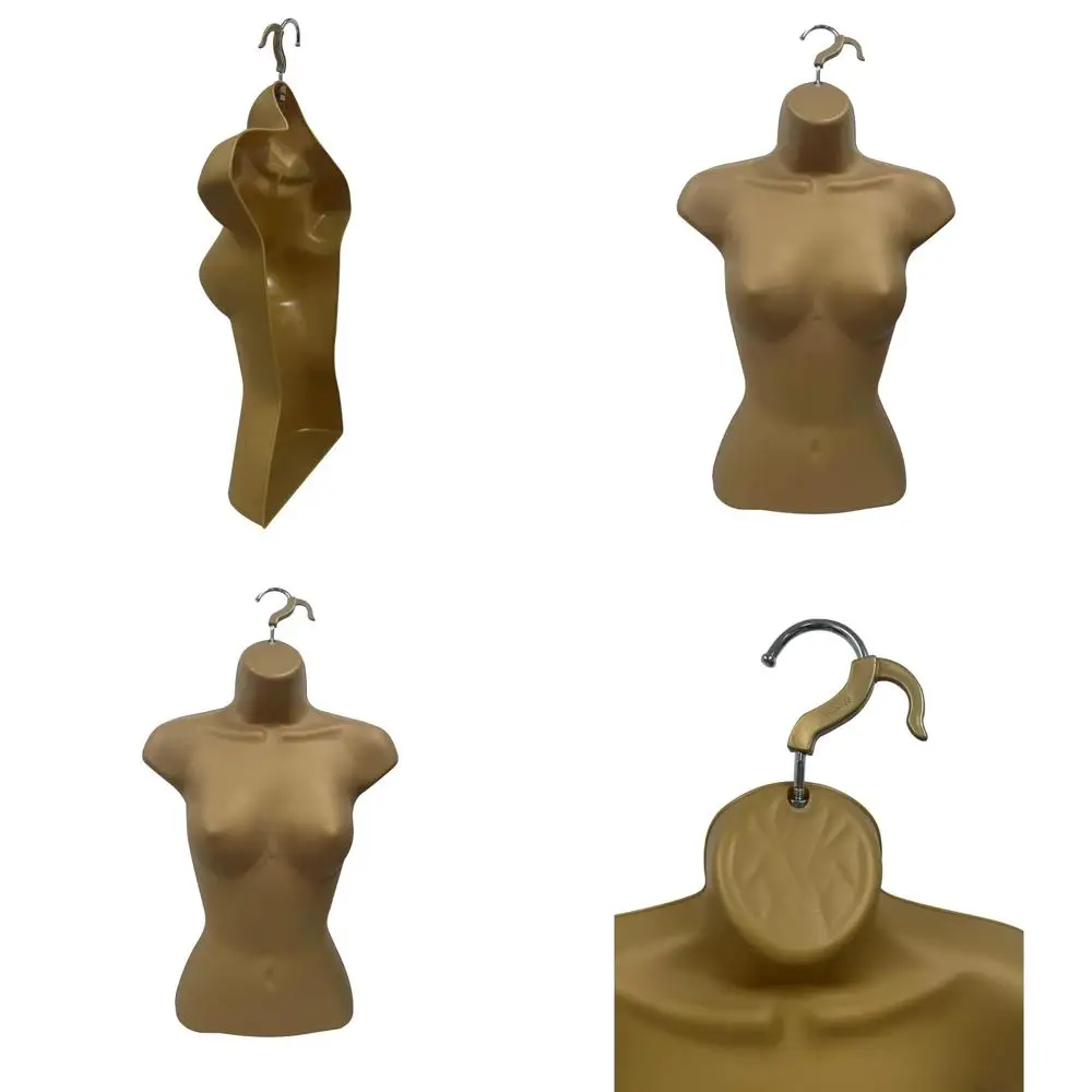 Stackable Hollow Back Mannequin with Hanging Hooks for T-Shirt Display, Countertop, Crate Shows, S-M Size Bronze Set of 2
Stackable Hollow Back Mannequin with Hanging Hooks for T-Shirt Display, Countertop, Crate Shows, S-M Size Bronze Set of 2