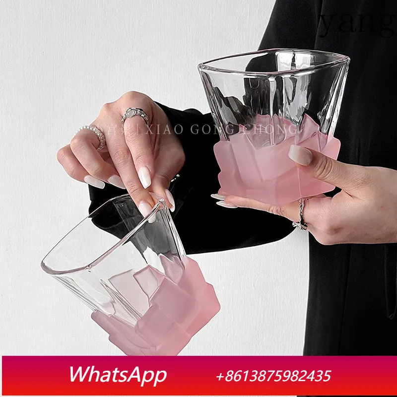 YJQ frosted ice cube cup beverage glass light luxury whiskey glass
YJQ frosted ice cube cup beverage glass light luxury whiskey glass