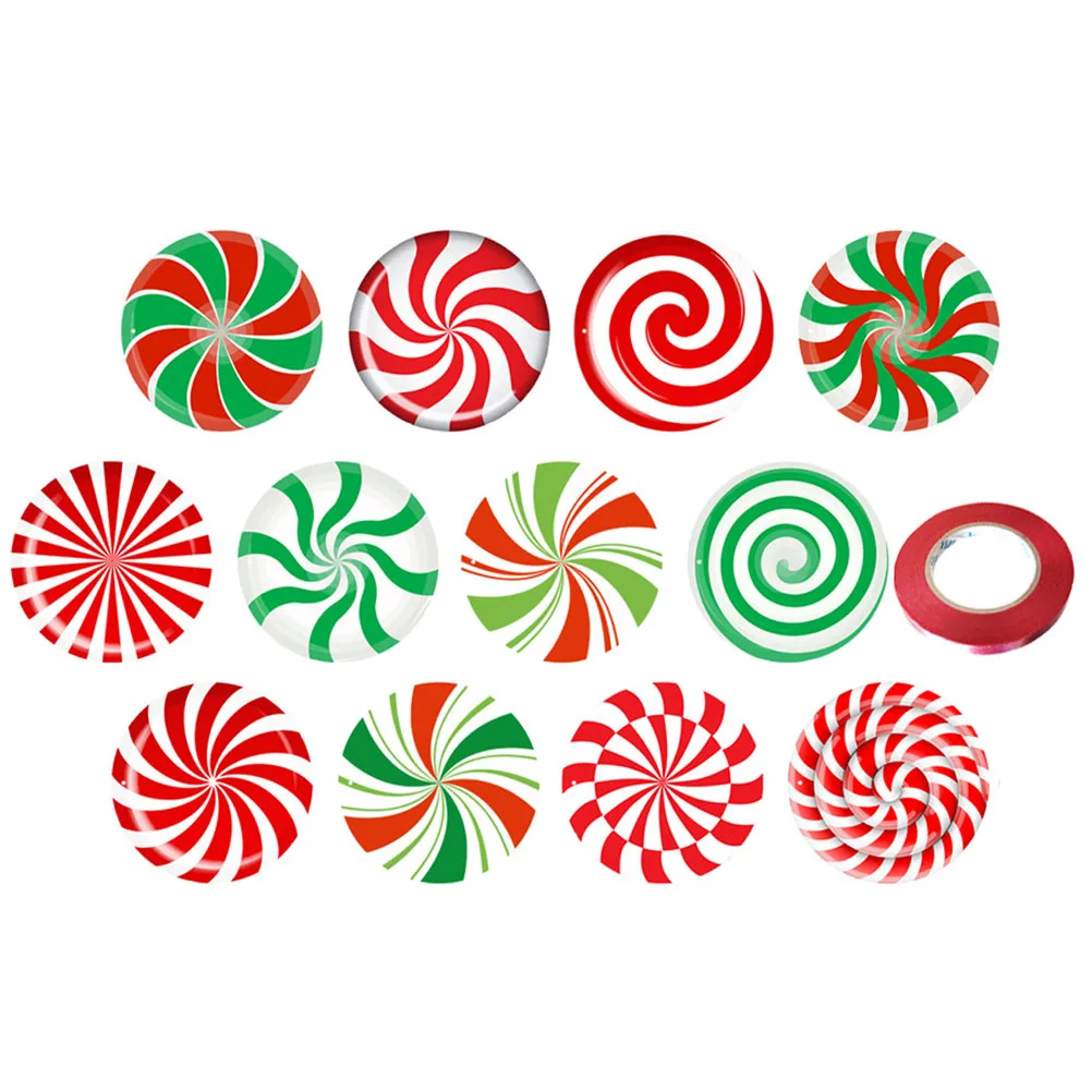 12 Sheets Christmas Stickers Decor Pendant Gifts nament Lollipop PVC 30M Red Ribbon Tree Hanging Xmas Party Fake Decor
12 Sheets Christmas Stickers Decor Pendant Gifts nament Lollipop PVC 30M Red Ribbon Tree Hanging Xmas Party Fake Decor