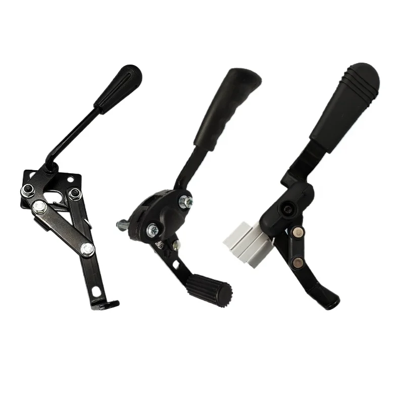 Universal electric wheelchair handbrake accessories, hand brake side up and down brake line car
Universal electric wheelchair handbrake accessories, hand brake side up and down brake line car