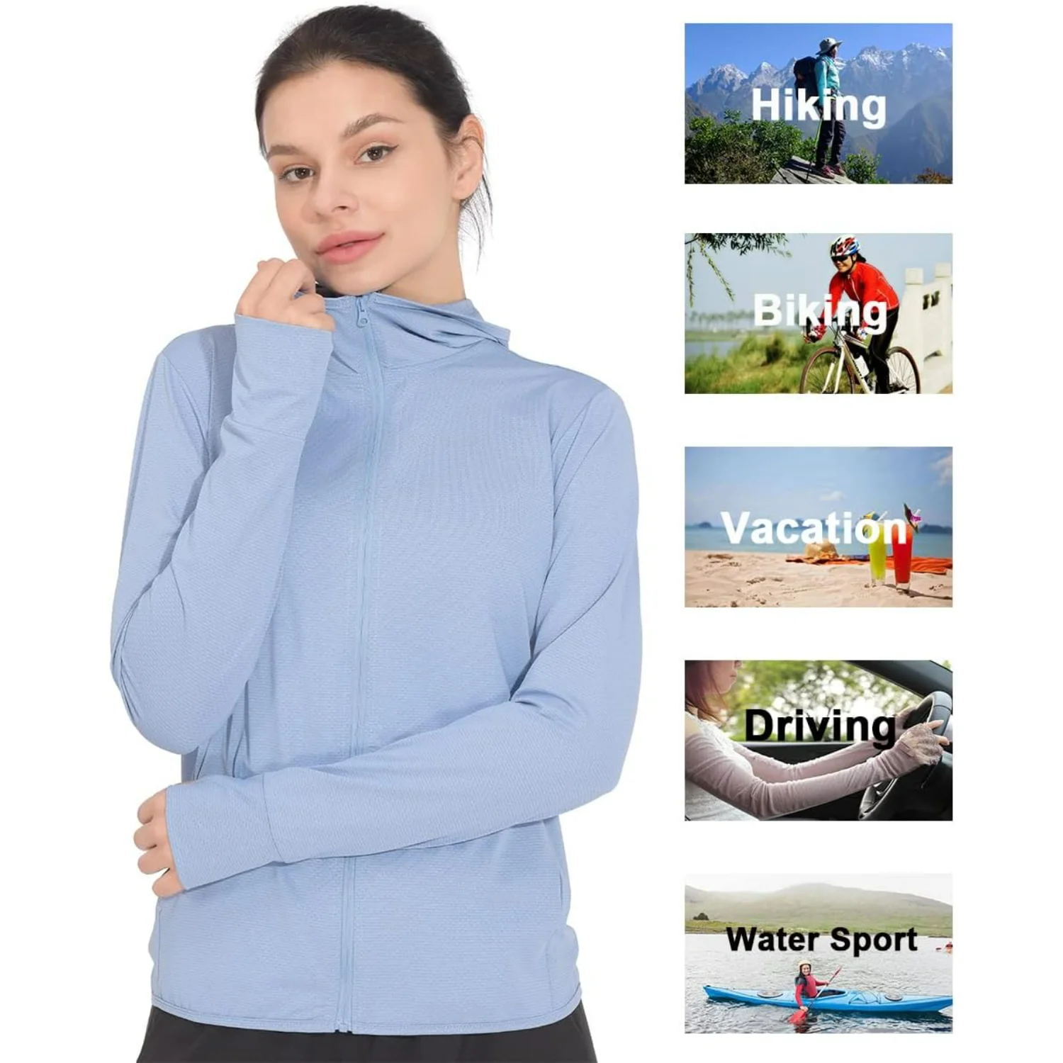 Hody Lovy Sun Protection Hoodie Jackets UV Clothing UPF 50+ Long Sleeve Shirts Hiking Golf Fishing Lightweight Quick Dry
Hody Lovy Sun Protection Hoodie Jackets UV Clothing UPF 50+ Long Sleeve Shirts Hiking Golf Fishing Lightweight Quick Dry