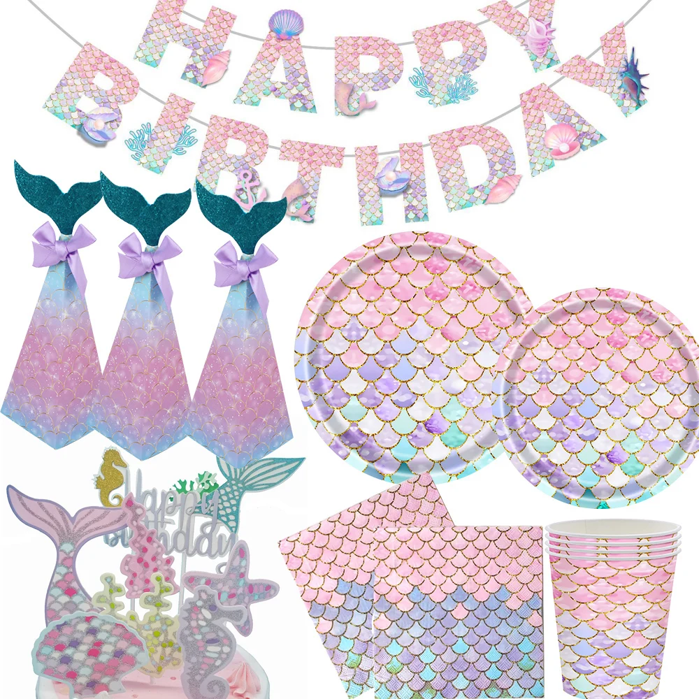 1Set Mermaid Scale Disposable Tableware Paper Cake Topper for Mermaid Happy Birthday Party Decoration Kids Mermaid Gifts Supply
1Set Mermaid Scale Disposable Tableware Paper Cake Topper for Mermaid Happy Birthday Party Decoration Kids Mermaid Gifts Supply