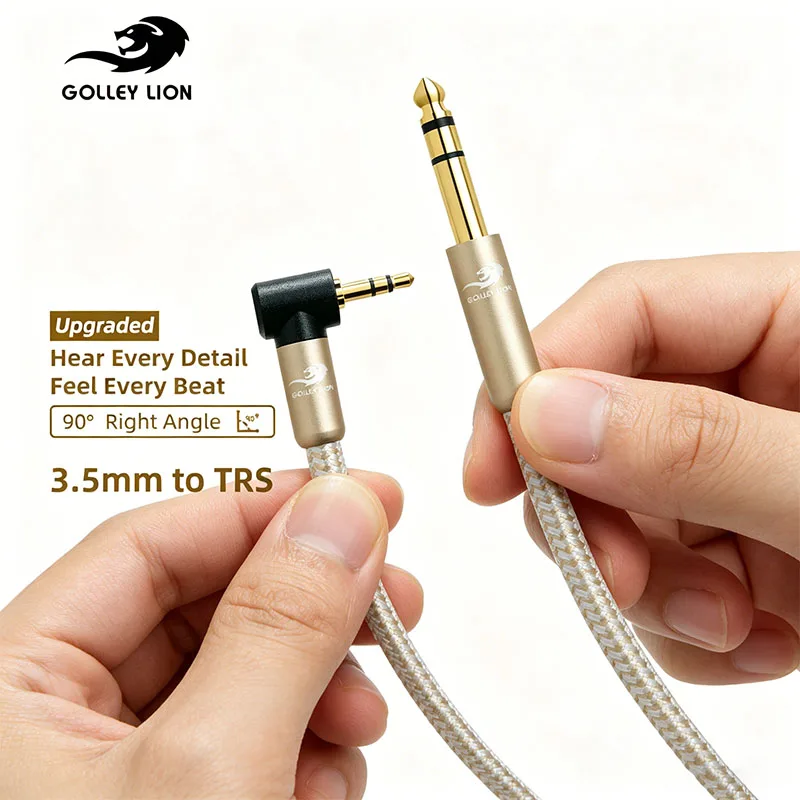 3.5mm To 6.35mm Stereo Audio Cabl 1/4" Male To 3.5mm 1/8" Male TRS Stereo Cord for Laptop HomeTheater Devices Speaker Amplifiers
3.5mm To 6.35mm Stereo Audio Cabl 1/4" Male To 3.5mm 1/8" Male TRS Stereo Cord for Laptop HomeTheater Devices Speaker Amplifiers