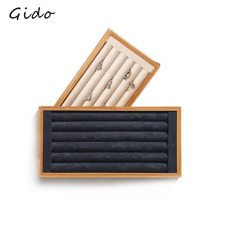 Suedette Multi-function Bamboo Jewelry Display Ring Holder Rack Display Stand Tray
Suedette Multi-function Bamboo Jewelry Display Ring Holder Rack Display Stand Tray