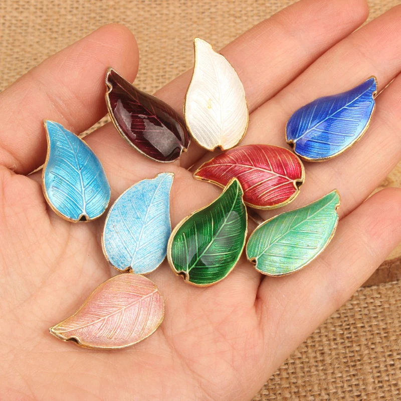 10Pcs High End Cloisonne Leaf Shape Beads DIY Earrings Bracelet Necklace Jewelry Making Findings Chinese ICH Enamel Accessories
10Pcs High End Cloisonne Leaf Shape Beads DIY Earrings Bracelet Necklace Jewelry Making Findings Chinese ICH Enamel Accessories