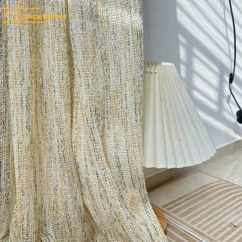 Dopamine Colored Cotton Linen Line Window Screen Green Vertical Bar Living Room Bedroom French Window Balcony Window Customized
Dopamine Colored Cotton Linen Line Window Screen Green Vertical Bar Living Room Bedroom French Window Balcony Window Customized