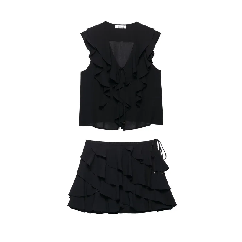 TRAFZR Y2k Skirt Holiday Outfits Comfortable Size Skirts Casual Women Sets Women's Fashion Suits Shoujo Girl Style Summer Outfit
TRAFZR Y2k Skirt Holiday Outfits Comfortable Size Skirts Casual Women Sets Women's Fashion Suits Shoujo Girl Style Summer Outfit