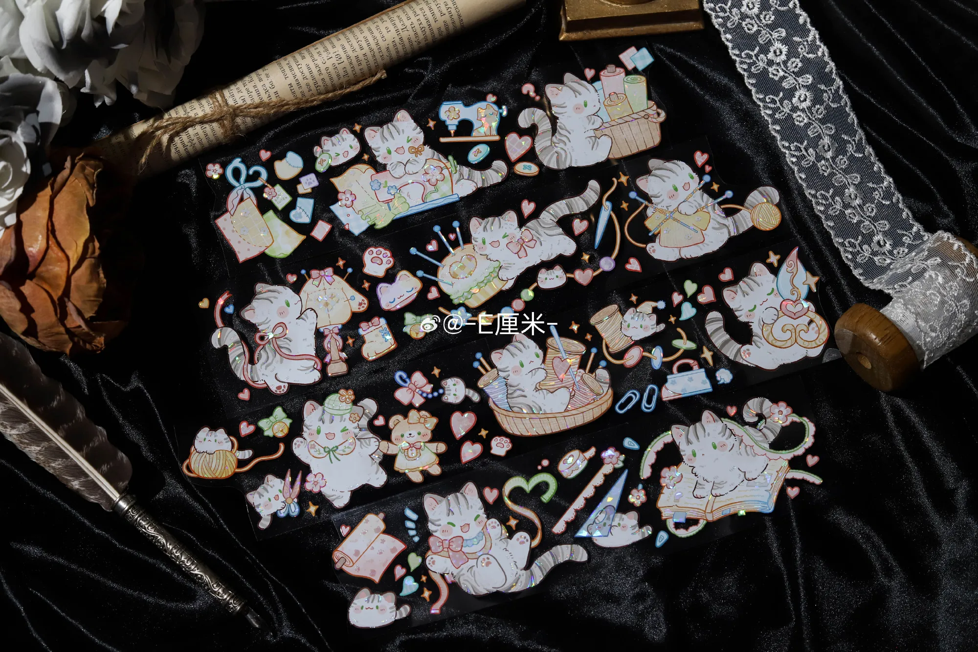 1 Loop Cute Cat Sewing, Jellyfish, Bubbles PET Tape Shiny
1 Loop Cute Cat Sewing, Jellyfish, Bubbles PET Tape Shiny