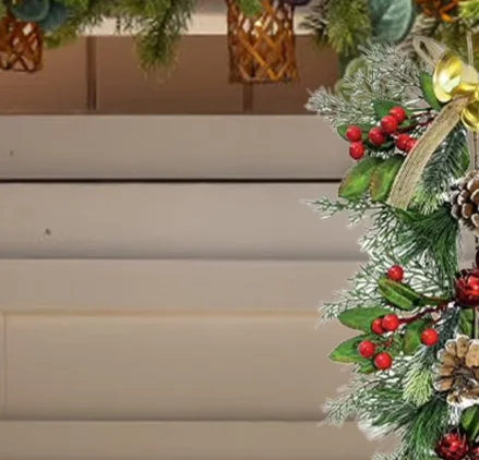Winter Christmas Wreath 64cm Seasonal Decor Supplies Artificial Holiday Wreath for Home Farmhouse Indoor Porch Wall Window
Winter Christmas Wreath 64cm Seasonal Decor Supplies Artificial Holiday Wreath for Home Farmhouse Indoor Porch Wall Window