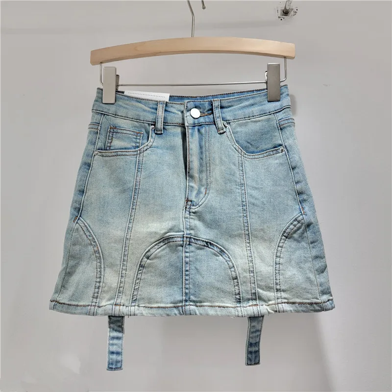 Spring Summer 2024 New Denim Shorts Women's Hip Korean-Style High Waist Slimming Skirt
Spring Summer 2024 New Denim Shorts Women's Hip Korean-Style High Waist Slimming Skirt