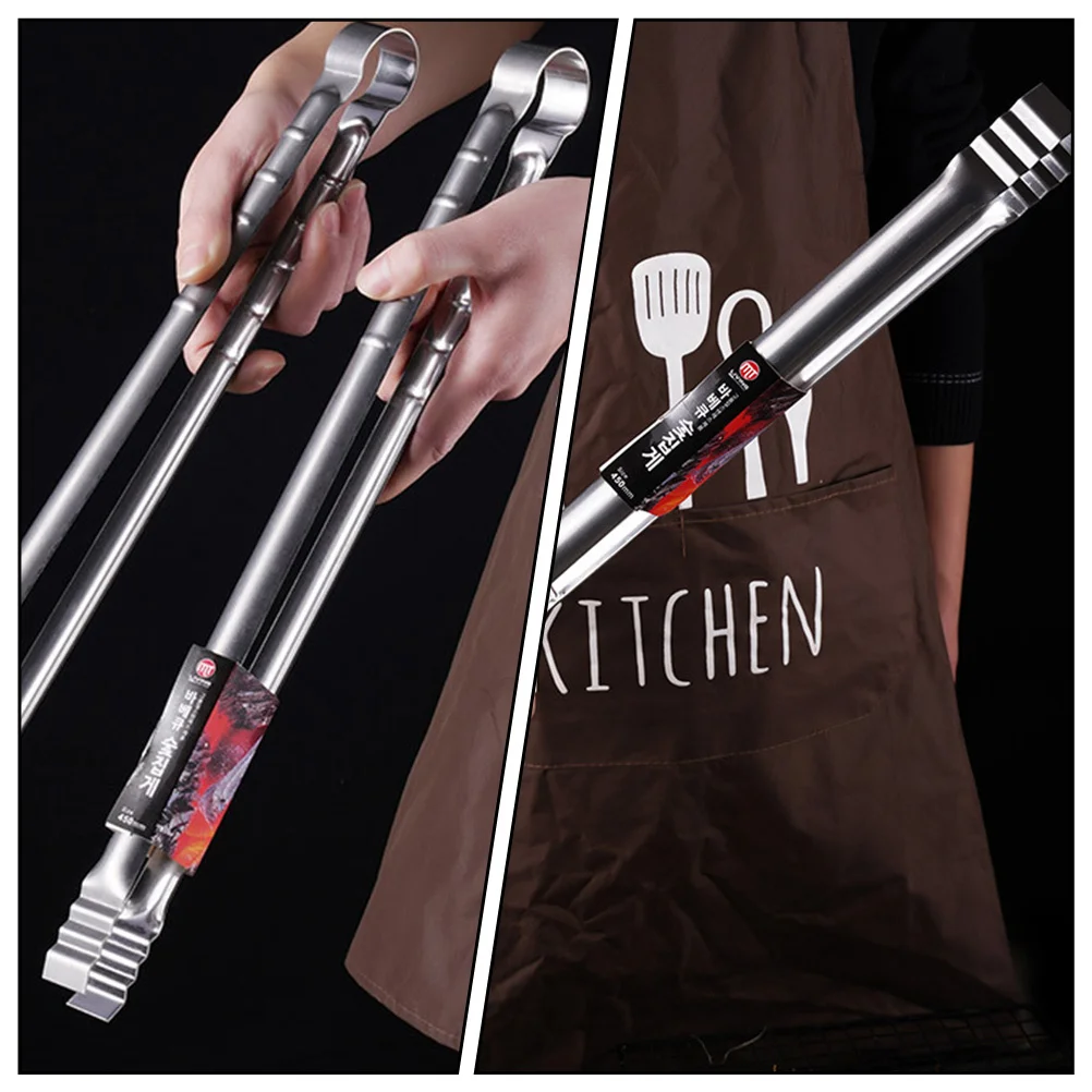 1pc Stainless Steel Bbq Tongs Heat Resistant Kitchen Tool For Grilling Chicken Wings Noodles Salads Fruits Metal Food Kitchen
1pc Stainless Steel Bbq Tongs Heat Resistant Kitchen Tool For Grilling Chicken Wings Noodles Salads Fruits Metal Food Kitchen