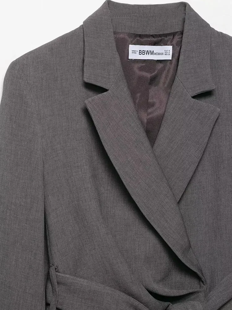 HH женский модный брючный костюм, свободный пояс с лацканами, однотонный пиджак с длинными рукавами и подплечниками + осенние шаровары с карманами на молнии
HH женский модный брючный костюм, свободный пояс с лацканами, однотонный пиджак с длинными рукавами и подплечниками + осенние шаровары с карманами на молнии