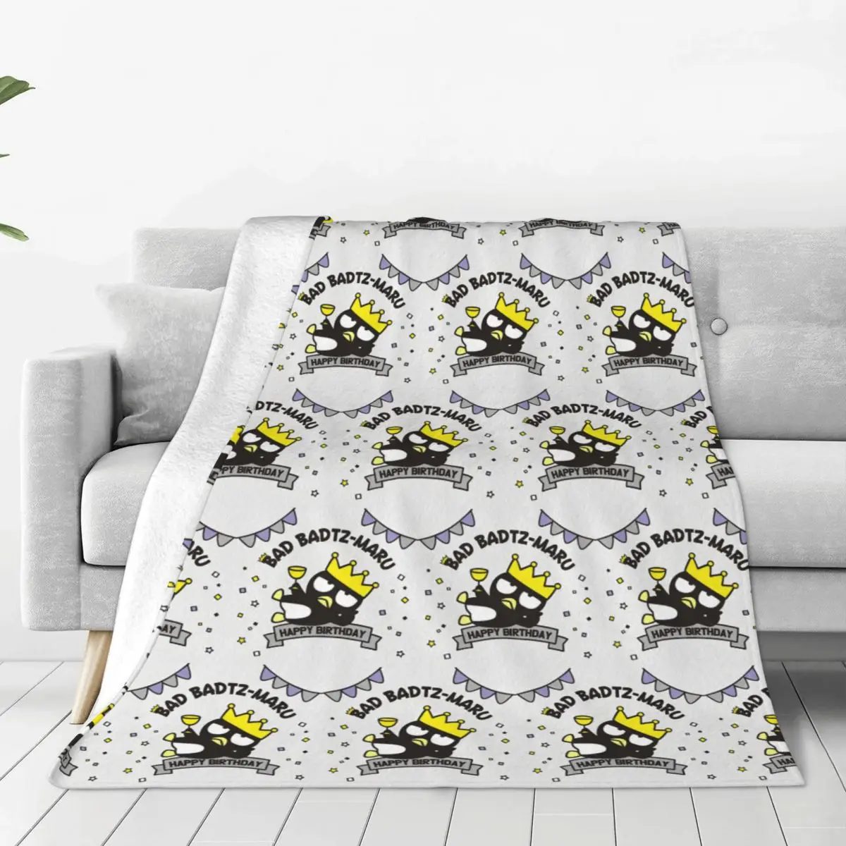 Cartoon Bad Badtz Maru Cute Blanket Quality Warm Soft Sanrio Bedding Throws Winter Girls Boys Couch Chair Comfortable Bedspread
Cartoon Bad Badtz Maru Cute Blanket Quality Warm Soft Sanrio Bedding Throws Winter Girls Boys Couch Chair Comfortable Bedspread