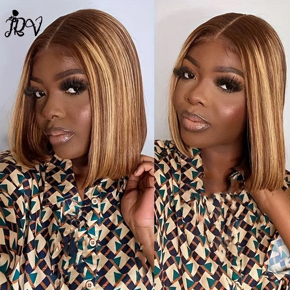 13x4 HD Lace Front Wig Human Hair Pre Plucked with Baby Hair #4/27 Short Straight Colored Lace Frontal Wigs for Black Women
13x4 HD Lace Front Wig Human Hair Pre Plucked with Baby Hair #4/27 Short Straight Colored Lace Frontal Wigs for Black Women
