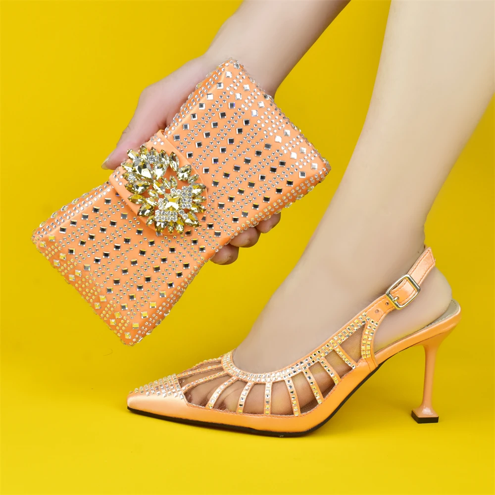 Doershow hot selling orange Shoes and Bags To Match Set Italy Party Pumps Italian Matching Shoe and Bag Set for Party! HFD1-13
Doershow hot selling orange Shoes and Bags To Match Set Italy Party Pumps Italian Matching Shoe and Bag Set for Party! HFD1-13