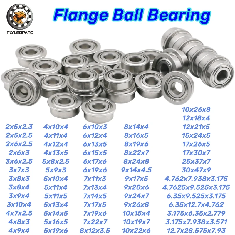 10pcs F693 F695 MF63 MF84 F605 F625 F686 F6802 ZZ Flanged Bearings Bore 2mm 3mm 4mm 5mm 6mm 7mm 8mm 9mm Ball Bearing With Flange
10pcs F693 F695 MF63 MF84 F605 F625 F686 F6802 ZZ Flanged Bearings Bore 2mm 3mm 4mm 5mm 6mm 7mm 8mm 9mm Ball Bearing With Flange