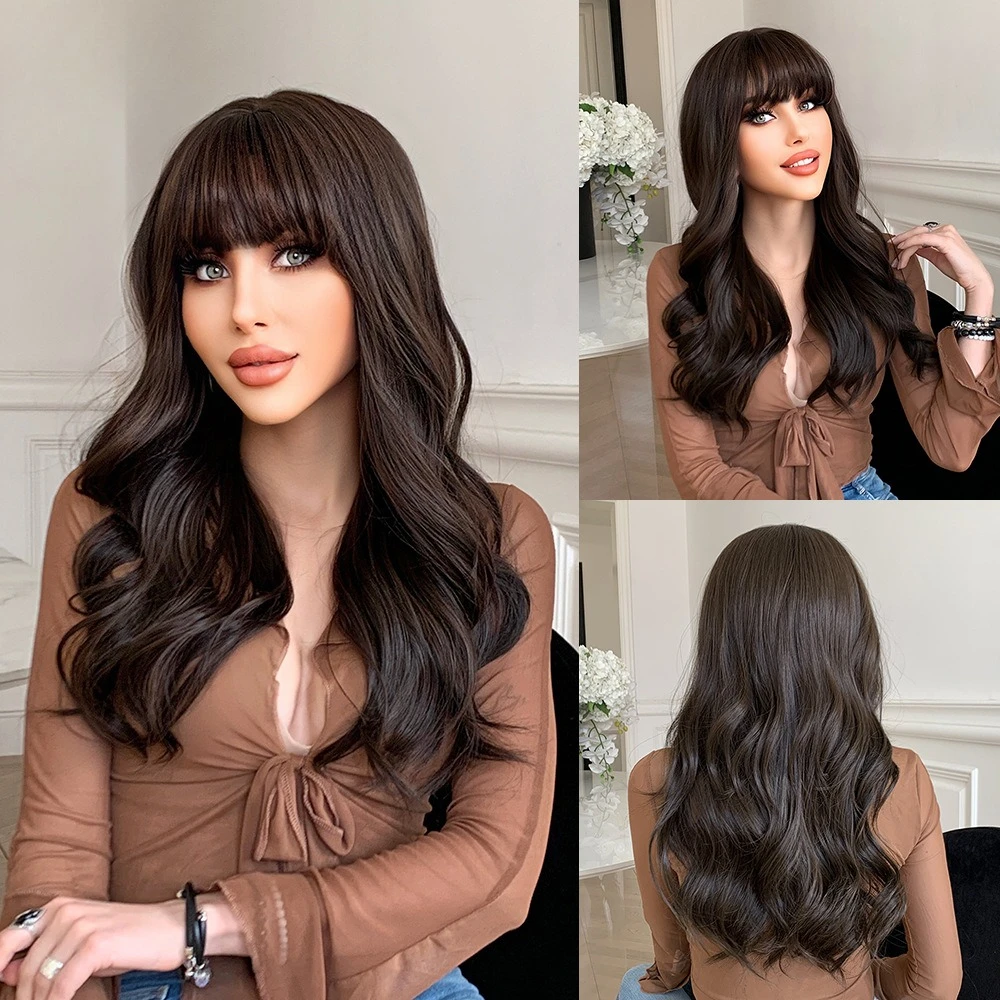 Big Wave Long Curly Hair Ladies Black Brown Chemical Fiber Wig Cover Daily Full Headgear
Big Wave Long Curly Hair Ladies Black Brown Chemical Fiber Wig Cover Daily Full Headgear