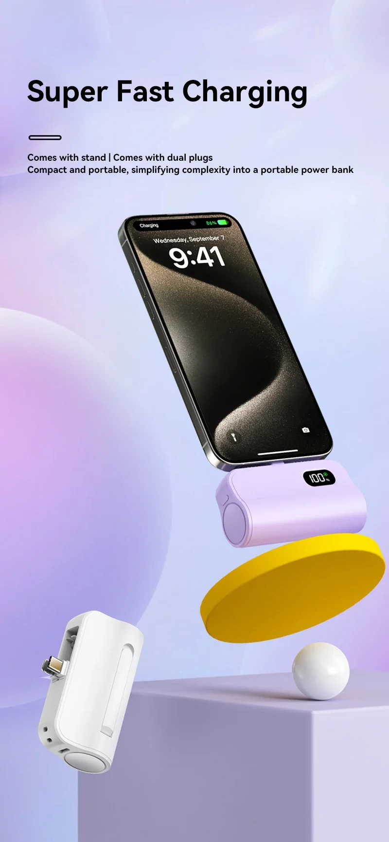 Капсульный внешний аккумулятор емкостью 5000 мАч 2-в-1, цифровой дисплей большой емкости, портативный внешний аккумулятор с быстрой зарядкой для IPhone Xiaomi
Капсульный внешний аккумулятор емкостью 5000 мАч 2-в-1, цифровой дисплей большой емкости, портативный внешний аккумулятор с быстрой зарядкой для IPhone Xiaomi