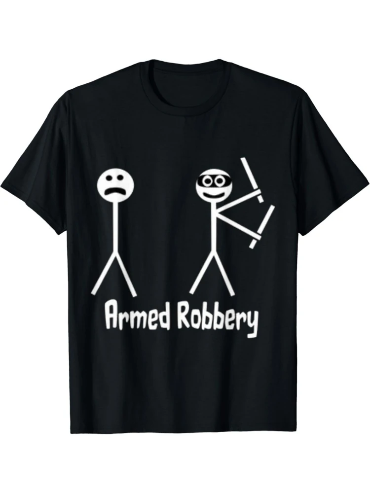 Armed Robbery Meme , Geometric Stick Figure pattern -100% cotton summer short-sleeved O-neck men's printed T-shirt.
Armed Robbery Meme , Geometric Stick Figure pattern -100% cotton summer short-sleeved O-neck men's printed T-shirt.
