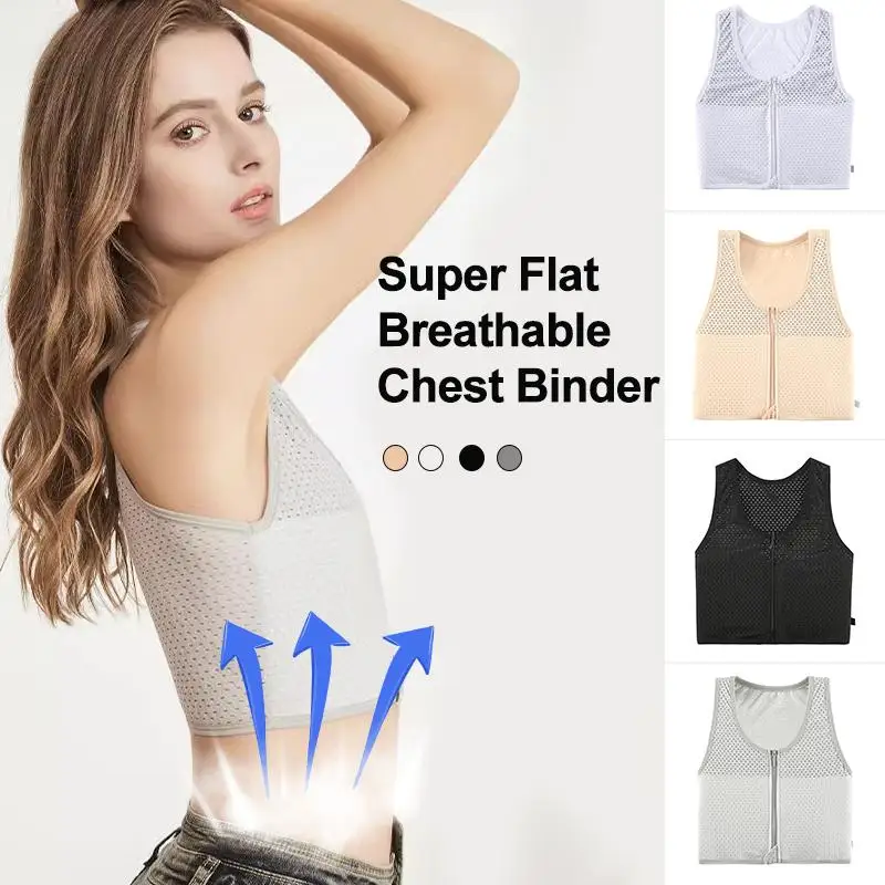 Woman Chest Binder Zipper Breast Binder Flat Trans Binder Slim Fitness Tomboy Binder Breathable Cloth Crop Tops Bra Sportswear
Woman Chest Binder Zipper Breast Binder Flat Trans Binder Slim Fitness Tomboy Binder Breathable Cloth Crop Tops Bra Sportswear
