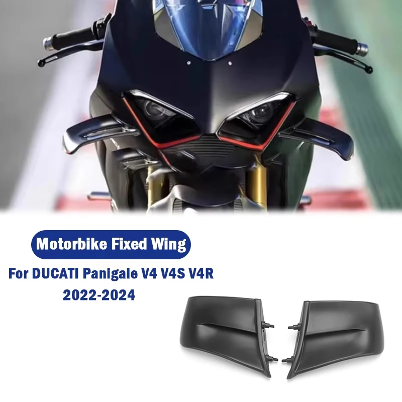 For DUCATI Panigale V4 V4S V4R 2022 2023 2024 ABS Carbon Fiber Motorcycle Winglet Aerodynamic Wing Kit Spoiler Fixed Wing
For DUCATI Panigale V4 V4S V4R 2022 2023 2024 ABS Carbon Fiber Motorcycle Winglet Aerodynamic Wing Kit Spoiler Fixed Wing