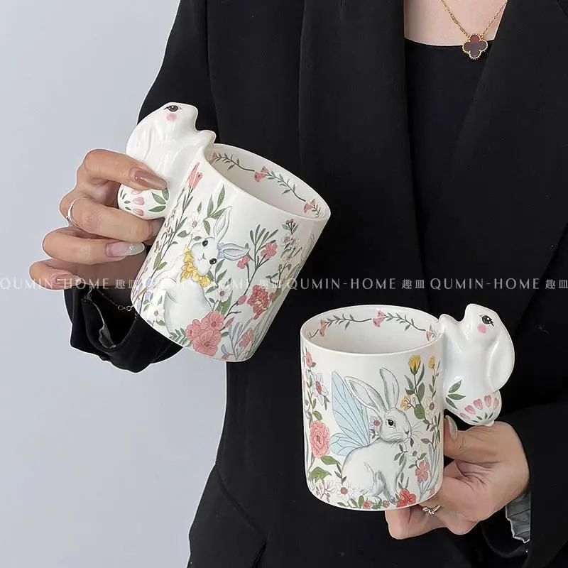 Cartoon Rabbit High-end Ceramic Mug,High-value Couple Water Cups, Cute Coffee Mugs, New Year's Souvenir,Birthday Gift Kawaii Cup
Cartoon Rabbit High-end Ceramic Mug,High-value Couple Water Cups, Cute Coffee Mugs, New Year's Souvenir,Birthday Gift Kawaii Cup