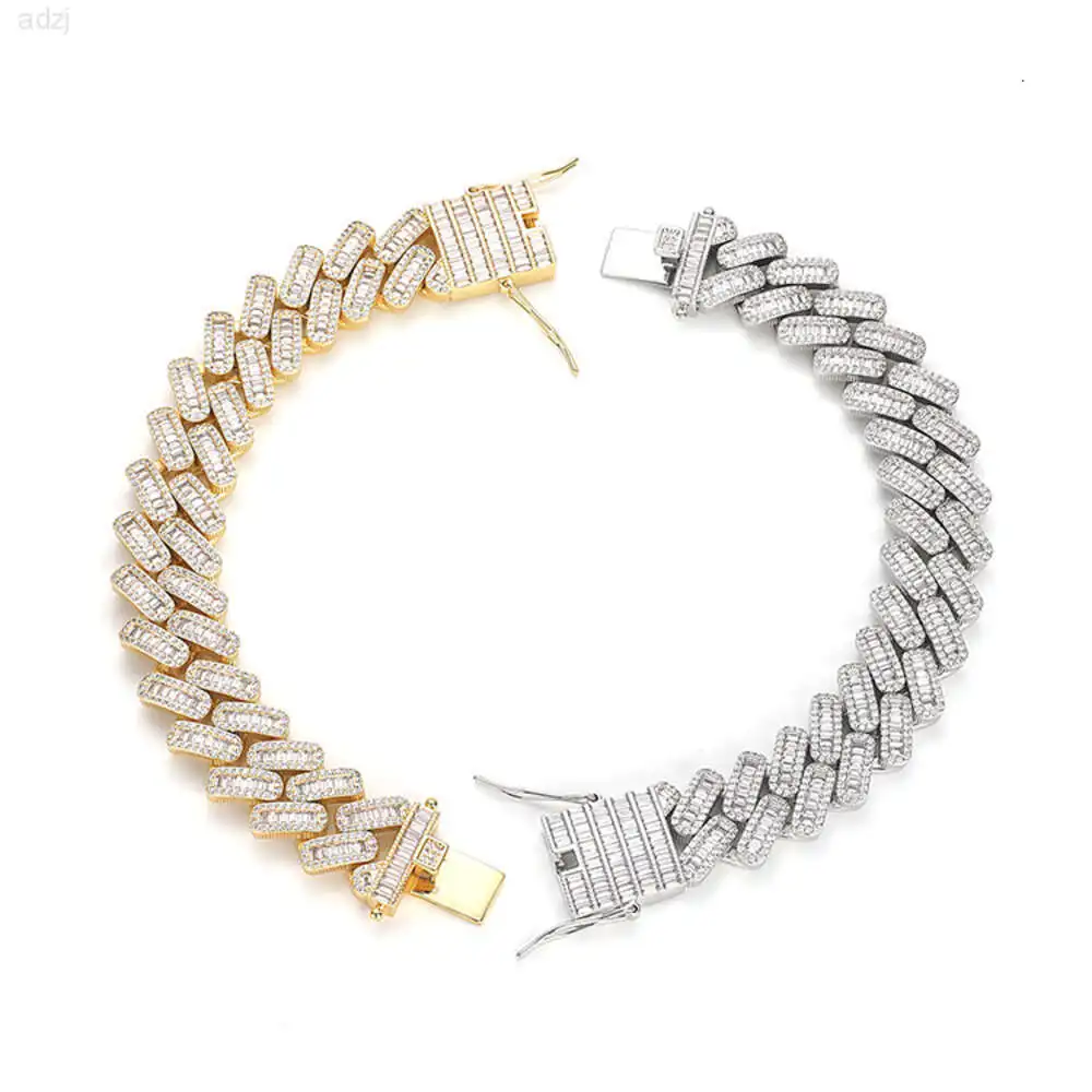 Jwy Custom High Quality 18k Gold and Silver Plated Brass Zircon Hip Hop Chain Bracelet Men
Jwy Custom High Quality 18k Gold and Silver Plated Brass Zircon Hip Hop Chain Bracelet Men