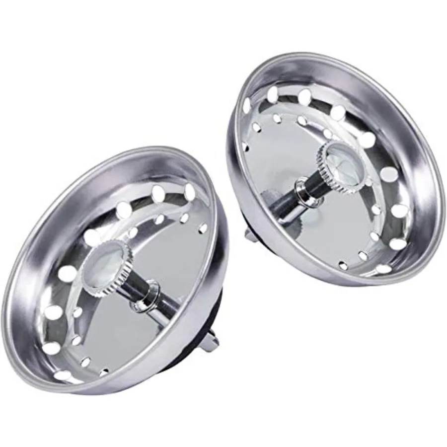 FAUC97333-2 Kitchen Sink Basket Strainer Replacement for Standard Drains 3-1/2 Inch Chrome Plated Stainless Steel Body With Rub
FAUC97333-2 Kitchen Sink Basket Strainer Replacement for Standard Drains 3-1/2 Inch Chrome Plated Stainless Steel Body With Rub