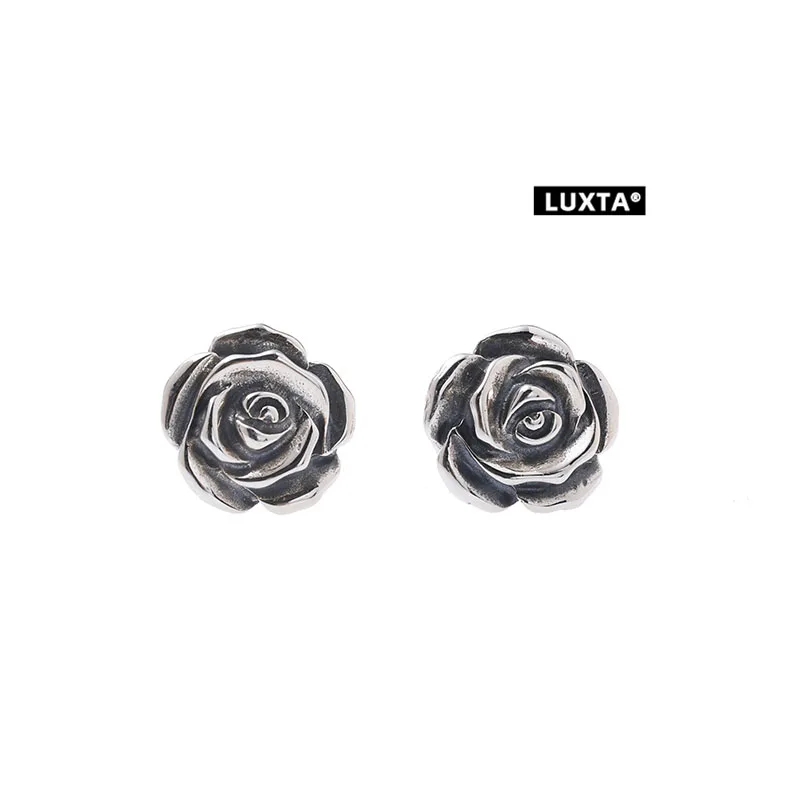 Luxta Pure Silver Rose Flower Men's Hoop Earrings Vintage Hip Hop Style Floral Ear Jewelry Fashionable Unisex Cufflinks
Luxta Pure Silver Rose Flower Men's Hoop Earrings Vintage Hip Hop Style Floral Ear Jewelry Fashionable Unisex Cufflinks